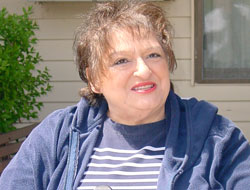 Woman sitting in wheelchair